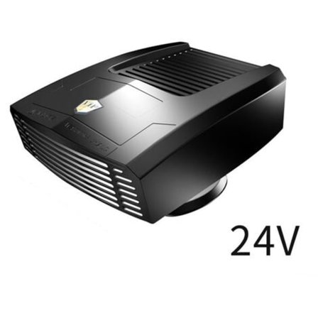 Bilvärmare, bilvärmare, avfrostare, snöavfrostare, Fläktvärmare 24v, svart