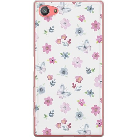 Mobilskal till Sony Xperia Z5 Compact med Blommor och fjärillar