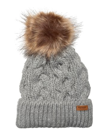 Barbour Barbour Penshaw Beanie Hat - Grey - ONE SIZE