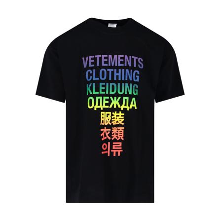 Vetements, T-Shirts Czarny, Mężczyzna, Rozmiar: L