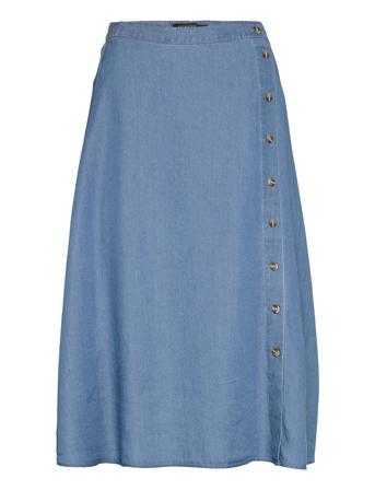 Slj S Skirt Blue Soaked In Luxury