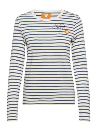 Moa Long Sleeve Kick T-shirts & Tops Long-sleeved Monivärinen/Kuvioitu Wood Wood