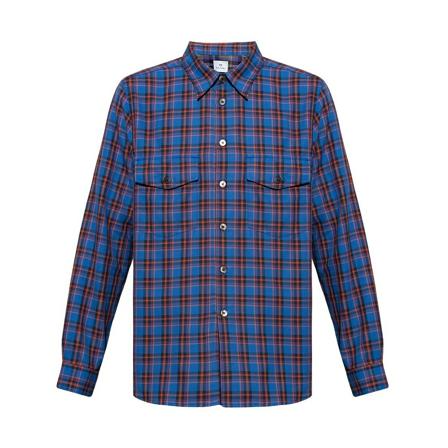 PS By Paul Smith Casual Shirts Blå, Herre Skjorter