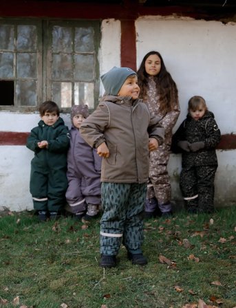 mikk-line Winter Jacket Solid - Brown - 122