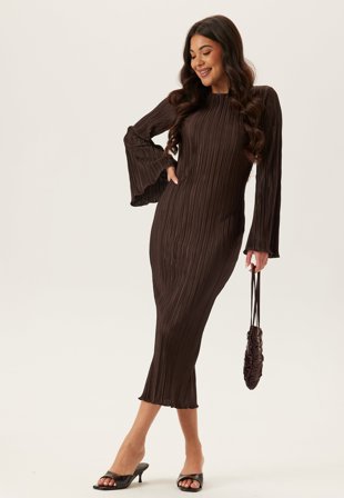 BUBBLEROOM-Pleated Frill Dress-S