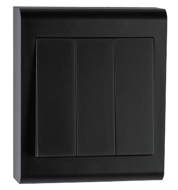 SG Bryter Påvegg Sort 1+1+1