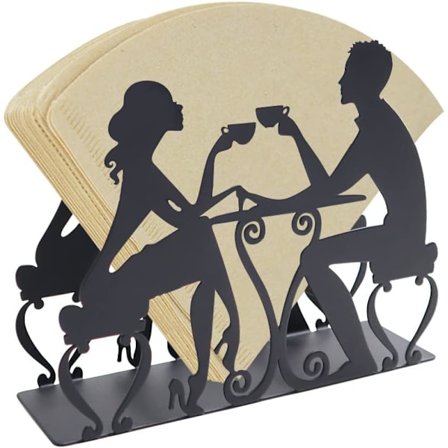 1 stk. kaffefilterholder i metal til kaffefiltre