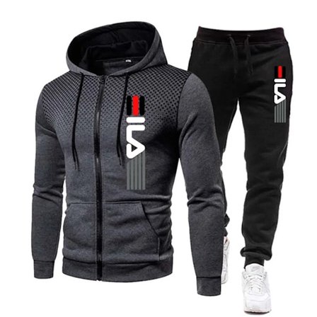 Nyt Fashion Tracksuit til mænd Hoodie Fitness Gym Tøj Mænd Løbesæt Sportswear Jogger Mænds Tracksuit Vinterdragt Sports