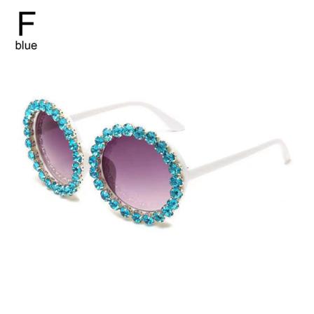 Retro Solglasögon För Kvinnor Flower Round Fashion Disco Festival S