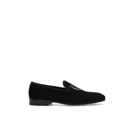 Salvatore Ferragamo, Liberto loafers Zwart, Heren, Maat:39 EU,suede