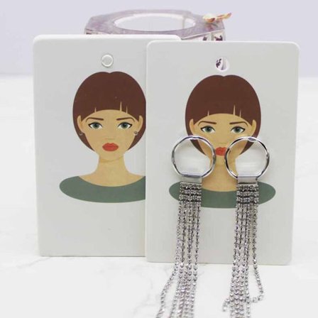 100st örhängepaketkort smyckeförpackningsetikett 8 8