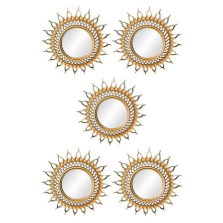 1/2/3/5 Nordic Wall Mirror Guld Ram Små speglar för korridor - spot sales