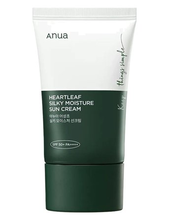 Anua Heartleaf Silky Moisture Sun Cream Spf50+ Pa++++ - Nude - 50 ML