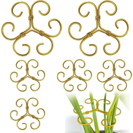 3 / 6 st Växtstöd Perennhållare – Stöd för Klätterväxter & Blomställningar, Trädgårdsstöd för Växter_TF_TF