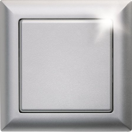 Eltako 30000591 Tryckknapp termoplast, halogenfri Aluminium, matt, lackerad, Strömbrytare & vägguttag