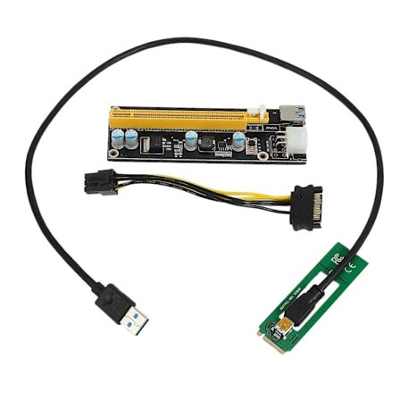 NGFF M.2 M Key til USB 3.0 PCI-E Riser-kort M2 til USB3.0 PCIE 16X 1X Extender med for Litecoin