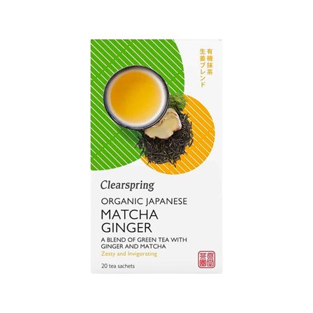 Clearspring Matcha Ginger Ø 20 breve, Helse & Madvarer, Te, Matcha Te