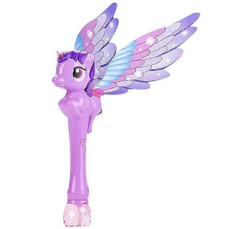 Lysande Enhörning Bubbelstav Leksak Inkluderar Bubbellösning[HK]