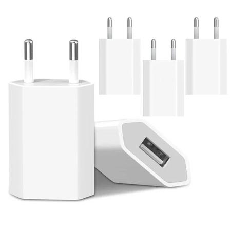 5 pieces 5V 1A Eu AC Home Travel USB Vegg lader For IPhone 6 7 8 plus x xr 11 12 13 14