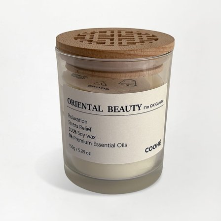 COOHÉ 'M OK Soy Wax Aroma Candle, Tøj & Bolig, Lys & Lamper, Duftlys