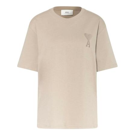 Ami Paris - T-shirts - Brun - Unisex - Storlek: Xs, unisex, Storlek: XS