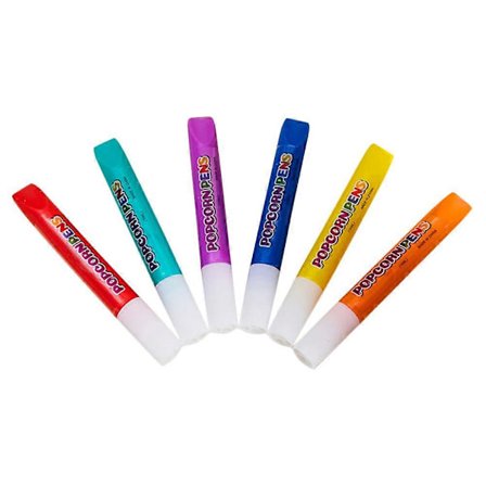 6 stk. DIY Boble Popcorn Tegne Penne Popcorn Tegne Penne Farverige Penne[D]