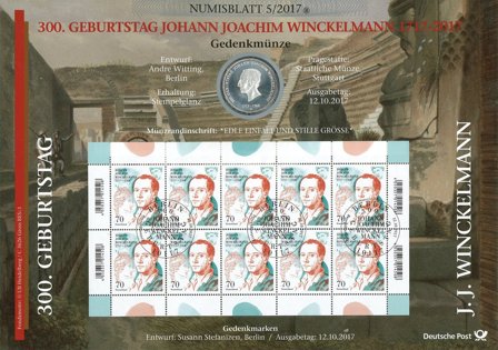 Tyskland - J. Winckelmann - Møntbrev