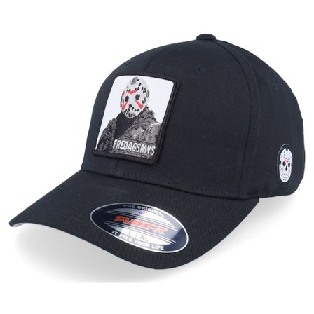 Scenes - Black flexfit Czapka Z Daszkiem - Fredagsmys Wooly Combed Black Flexfit @ Hatstore