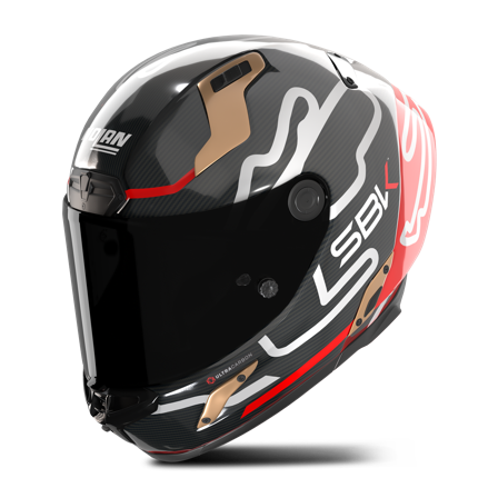 Cască Integrală Nolan X-804 RS UC SBK roșu/auriu lucios S