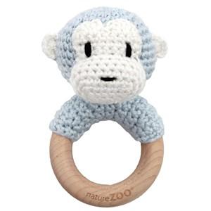 natureZOO Pale blue Monkey Ring Rattle 0 - 24 months - First toys and baby toys - 0 - 24 months - Blue - Junge - Rattle