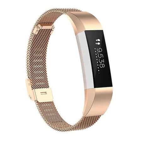 Til Fitbit Alta / Alta Hr / Ace Watch Button Mesh Metal Erstatningsrem Urrem