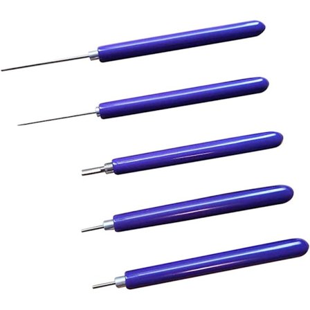 5 STK. Quilling Papir Værktøj Slidsede Kompatible Begynder Nål DIY Papirrulle Værktøj