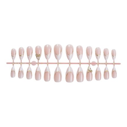 Søte og nydelige mandelformede negler, damenegler, neglekunst