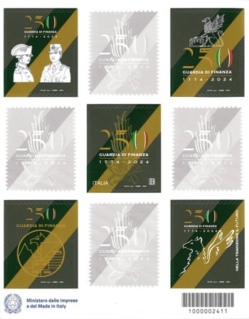 Italien - Institution for finans politiet - Postfrisk miniark