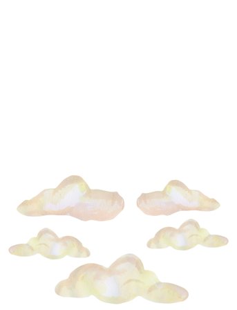 Wall Sticker Clouds 5 Pcs. Patterned That's Mine