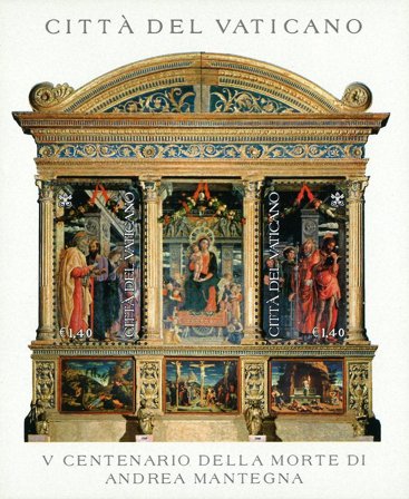Vatikanet 2006 - Andrea Mantegna - Postfrisk miniark