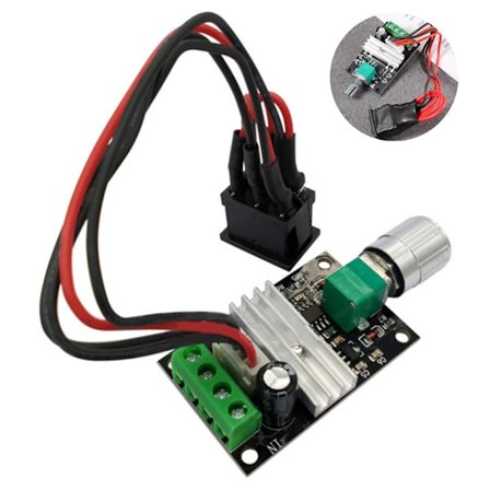 DC 6V 12V 24V 3A PWM DC Regulator Hastighet Elektrisk Motorstyrenhet med Brytarfunktion Kompakt DC Motorvarvtalsregulator för Motor