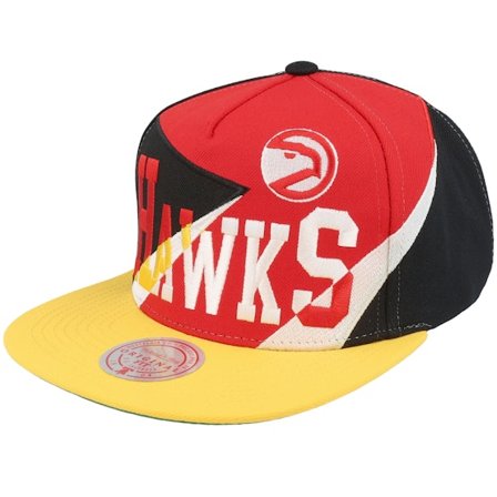 Mitchell & Ness - NBA Rød snapback Kasket - Atlanta Hawks Multiply Red Snapback @ Hatstore