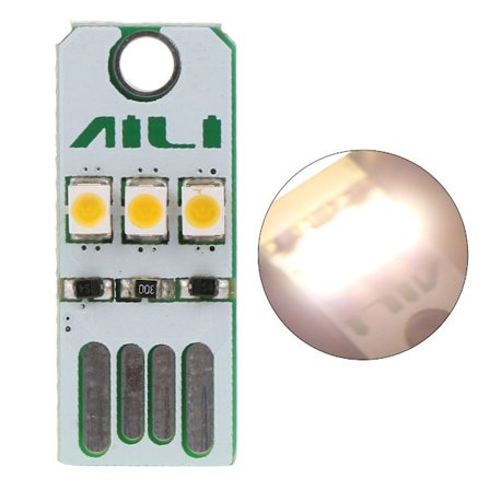 Bärbara nattlampor Campingutrustning USB Power 3x LED-pärlor Light Low Power