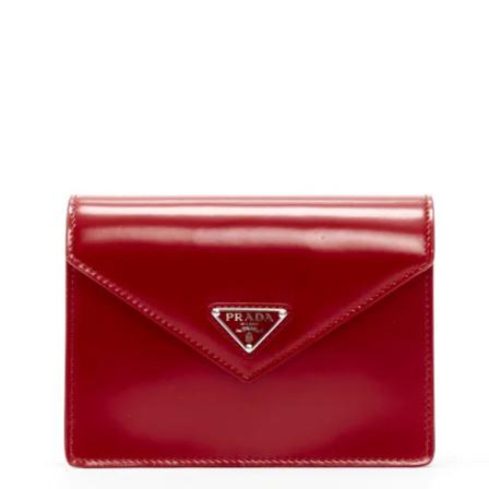 Prada Vintage Pre-owned Leather handTass , Rood , Dames , Maat: ONE Size Vintage Tassen