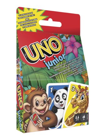 Mattel Games UNO Junior Card Game with 45 Cards, Gift for Kids 3 Years Old & Up pieces