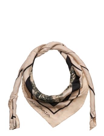 Ouna Scarf Accessories Scarves Lightweight Scarves Beige Andiata*Betinget Tilbud