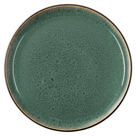 Bitz Gastro Tallerken Ø17 cm, blank grøn/sort - Grøn og sort | KitchenOne
