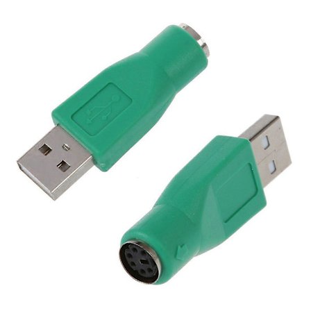 2 X PS/2 Hona Till USB Hane Adapter Konverterare för Tangentbord Mus
