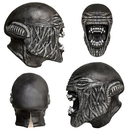 1 Pack Aliens Vs Predator, Alien vs. Predator film omgivande latex huvudbonad, halloween