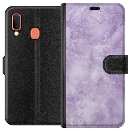Kompatibelt Plånboksfodral till Samsung Samsung Galaxy A20e Marmor
