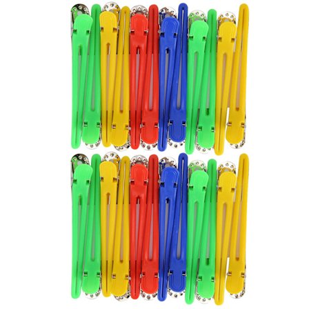 24 stk Andebrune Klipp Aluminium Hårstyling Hårnål for Hår Salong Barber Shop Hårstyling Nål