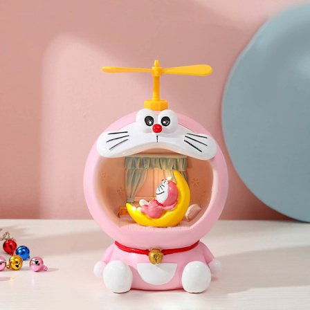 Spargris nattlampe Syntetisk Harpiks Penger Myntsparing Søt nattlampe for barn Gave type 1