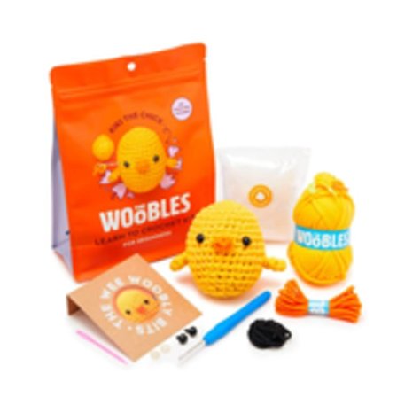 Woobles Nybörjarkit för Virkning med Easy Peasy Garn, Som Synts på Shark Tank - Pingvin