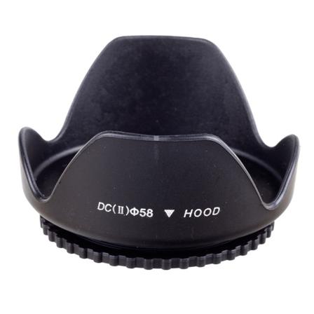 58 Mm Motljusskydd / Flower Lens Hood Svart